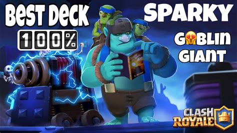 clash royale sparky deck|sparky goblin giant deck.